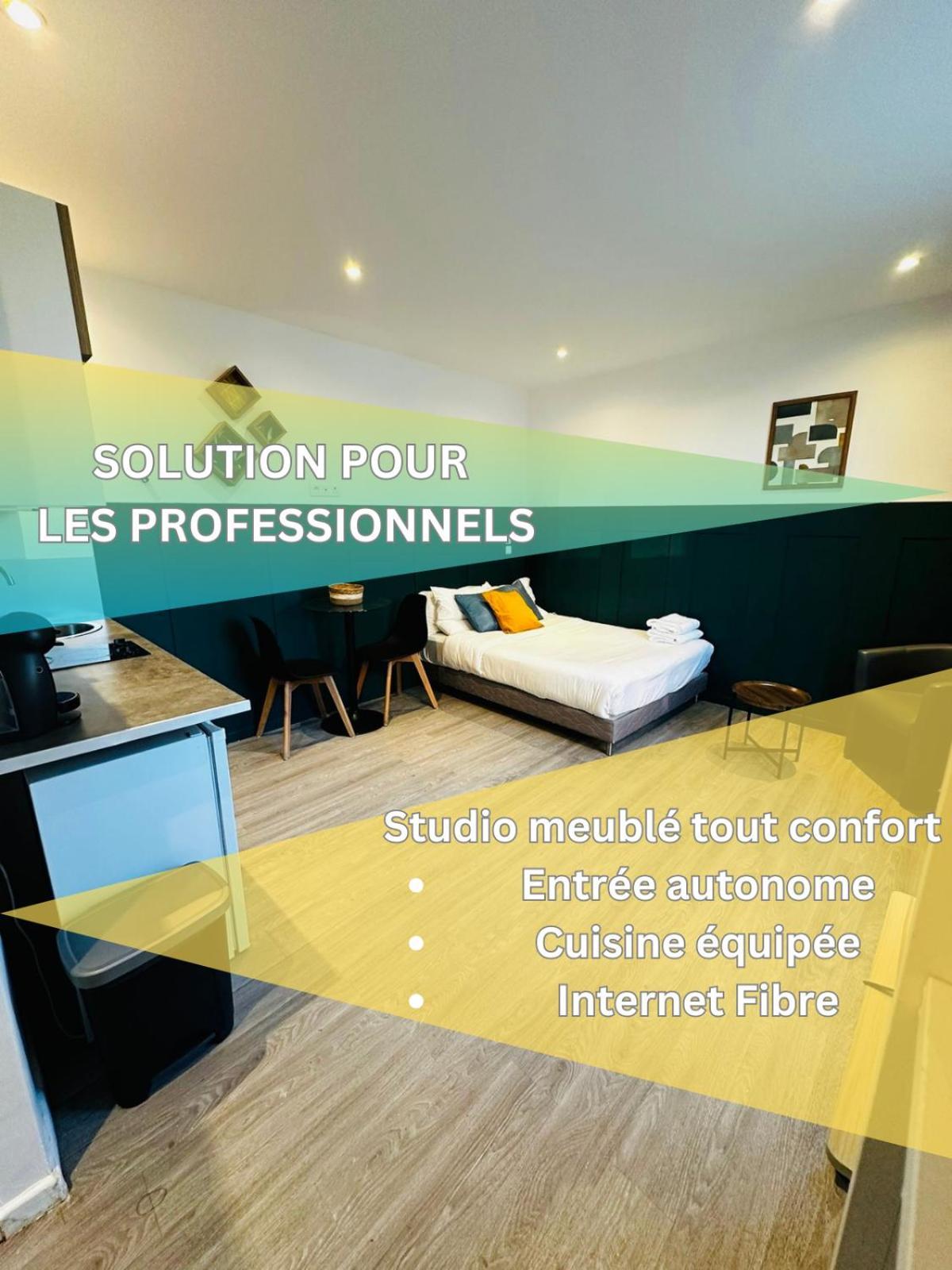 Btobed - Location Professionnelle - 2 Studios Confort - Proche Parc Des Expos Et Stade De France Le Bourget Exterior foto